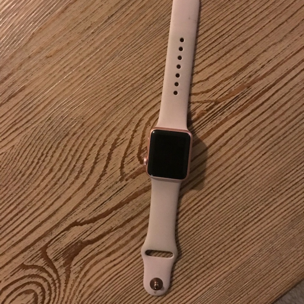 Rose gold 34 mm Apple Watch!